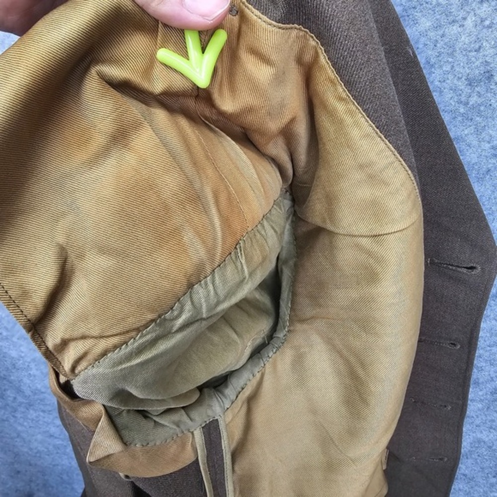 Vintage 40s WWII Uniform Coat Men 36R XS Green Wool US Army ETO Sergeant General - Picture 10 of 16